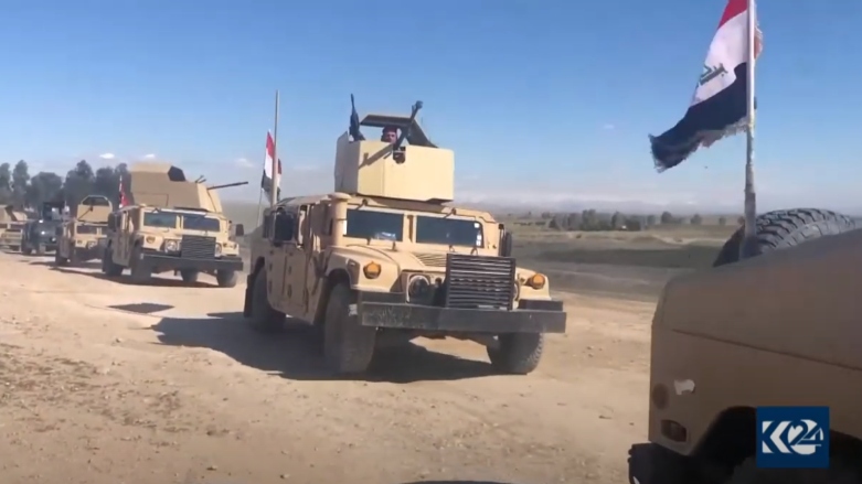 لە ناوچە کوردستانییەکان پێشمەرگە بەهانای هێزە عێراقییەکانەوە دەچێت